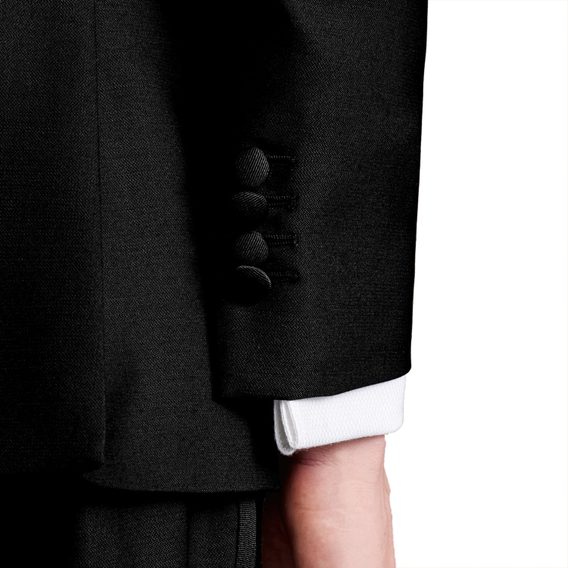 Charles Tyrwhitt Peak Lapel Tuxedo Jacket — Black