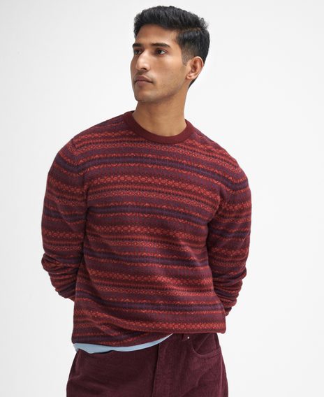 Barbour Stretch Cord Regular Trousers — Dark Merlot