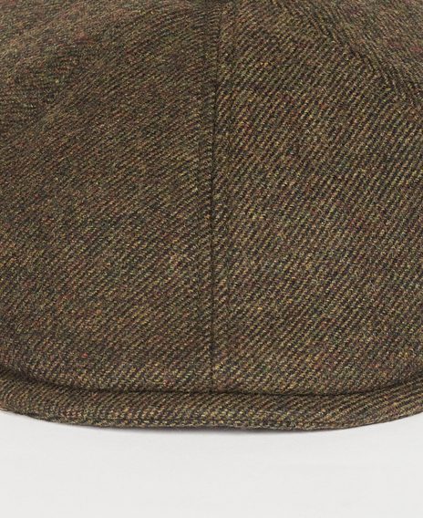 Barbour Claymore Bakerboy Hat — Olive Twill