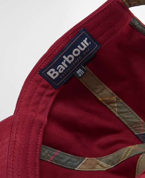 Barbour Milburn Cap — Biking Red