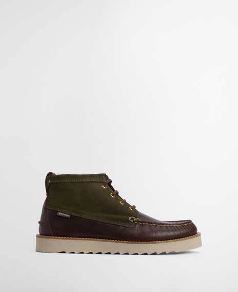 Barbour Hadston Chukka Boots — Olive
