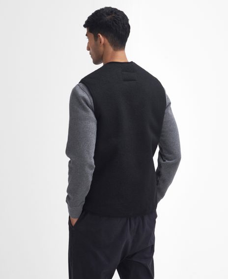 Barbour Warm Pile Zip-In Liner — Black