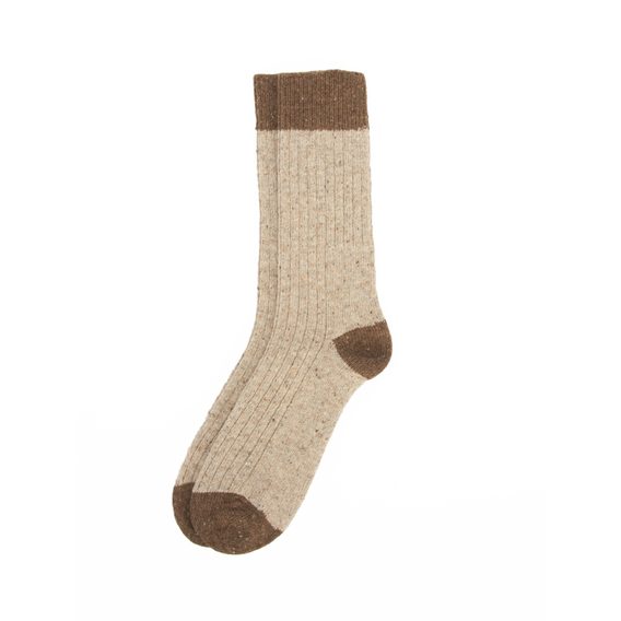 Barbour Houghton Socks — Biscuit