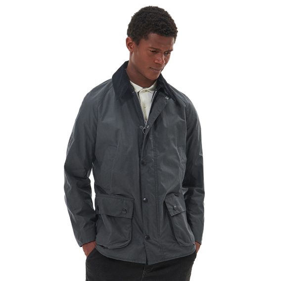 Barbour Ashby Wax Jacket — Grey