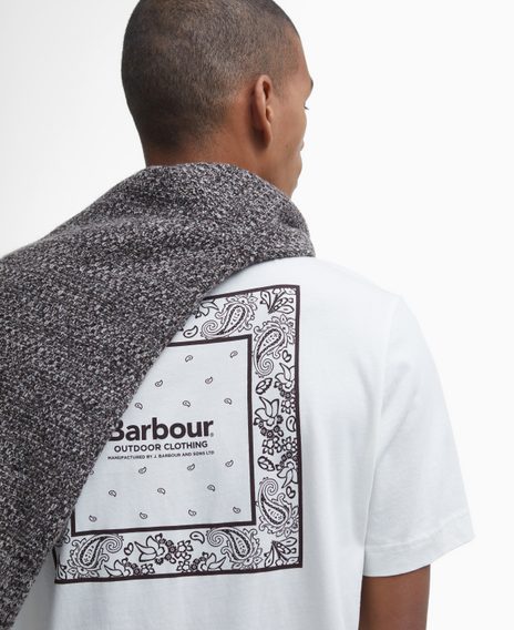 Barbour Thornley Relaxed Graphic T-Shirt — Whisper White