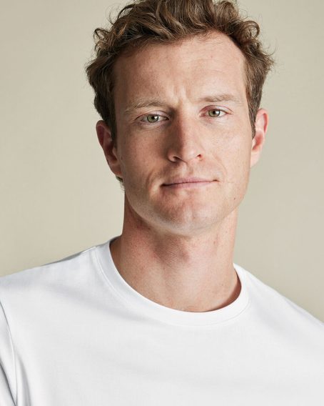 Charles Tyrwhitt Pure Cotton T-Shirt — White