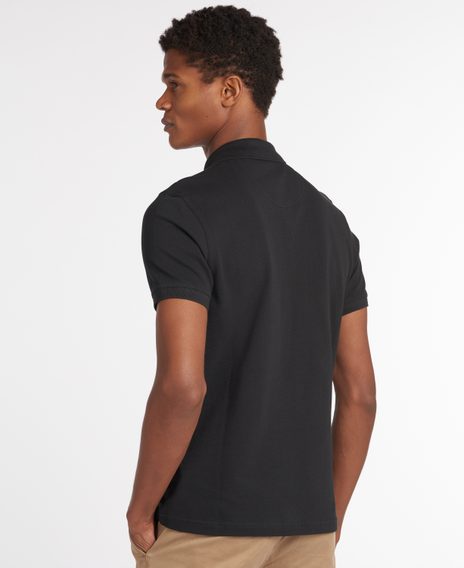 Barbour Sports Polo Shirt — Classic Black