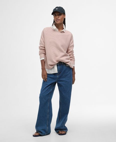 Barbour Marine Knitted Jumper — Primrose Pink