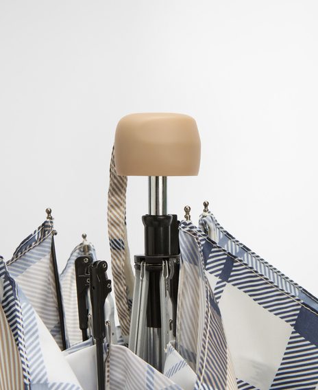 Barbour Portree Tartan Umbrella — Hessian Navy Tartan