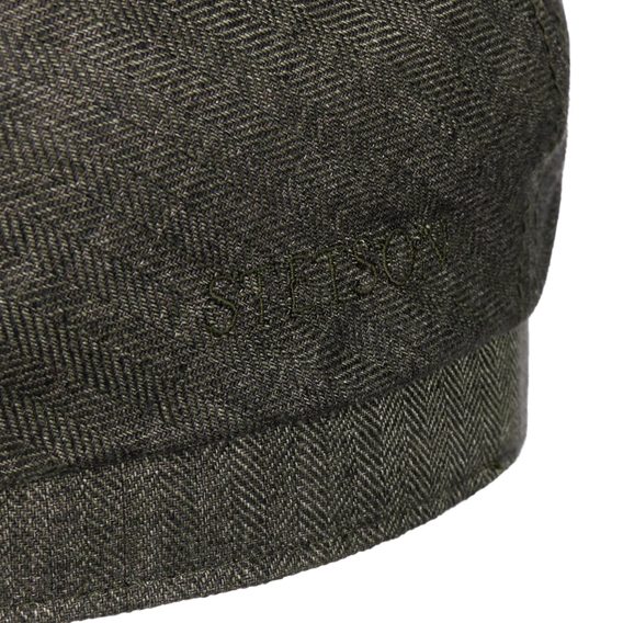 Stetson 6-Panel Linen Cap — Dark Grey