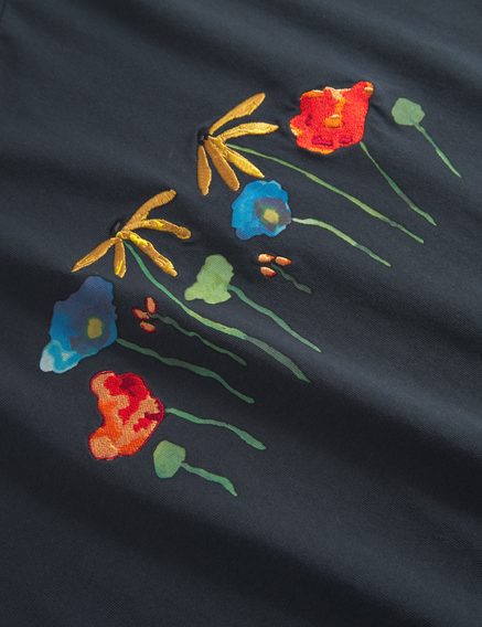 forét Botanic T-Shirt — Navy