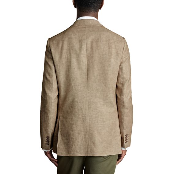 Charles Tyrwhitt Linen Jacket — Taupe