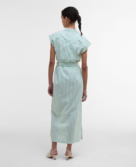 Barbour Abby Striped Midi Dress