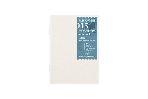 TRAVELER'S 015 — Watercolor Paper (Passport)