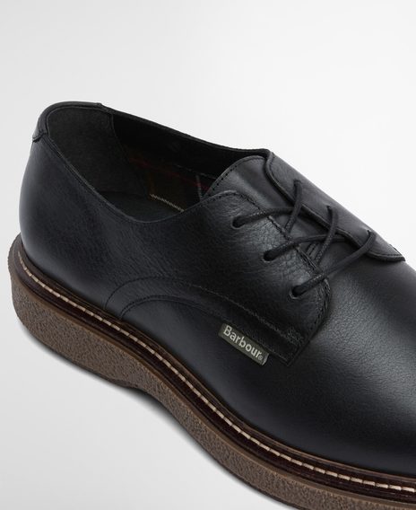 Barbour Harefield Derby Shoes — Black