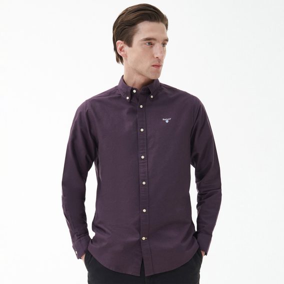 Barbour Oxford Tailored Long-Sleeved Shirt — Fig