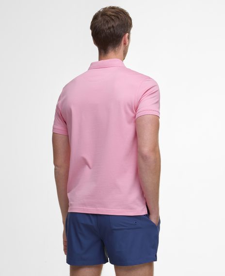 Barbour Active Tailored Fit Polo Shirt — Candy Pink