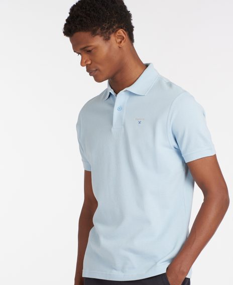 Barbour Sports Polo Shirt — Sky Blue