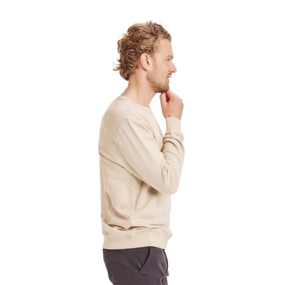 Памучен пуловер Knowledge Cotton Apparel GOTS/Vegan - Light Feather Gray