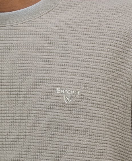 Barbour Platford Tailored Waffle T-Shirt — Concrete