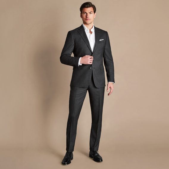 Charles Tyrwhitt Ultimate Performance Suit Jacket — Charcoal