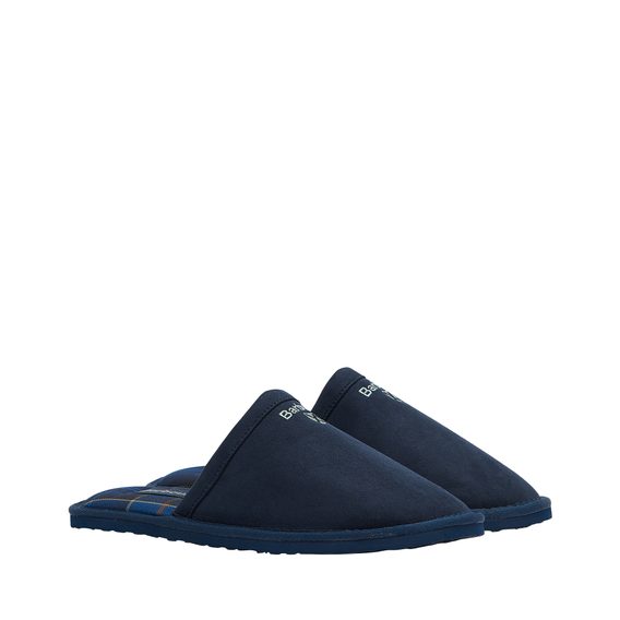 Barbour Everitt Mule Slippers — Navy