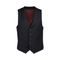 Charles Tyrwhitt Natural Stretch Twill Vest — Black