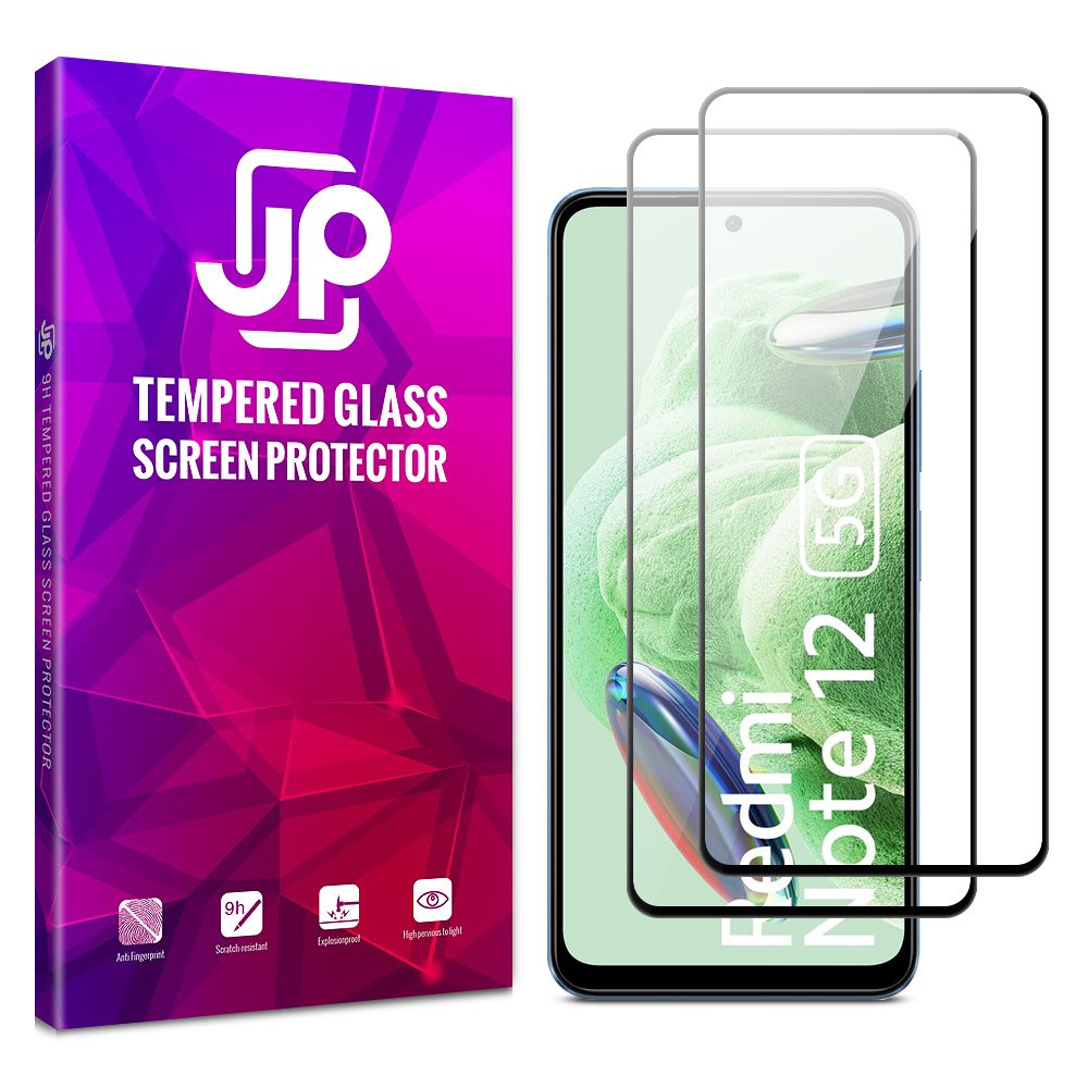 JP 2x 3D üveg, Xiaomi Redmi Note 12 5G, Fekete