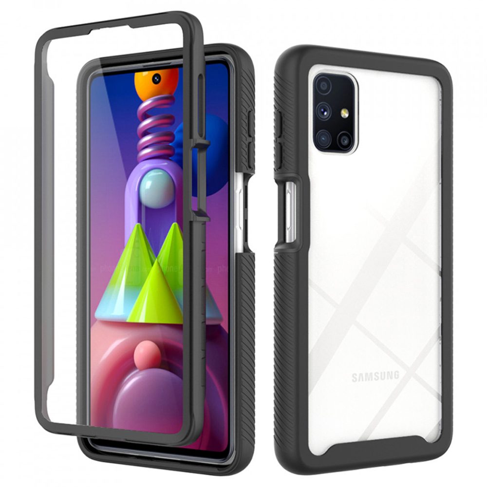 Techsuit Defense360 Pro + Zaščitna Folija, Samsung Galaxy M51, črna