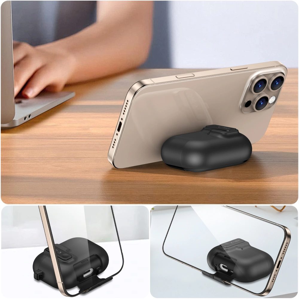 Tech-Protect Slim Hook puzdro, Apple AirPods Pro 3, čierne