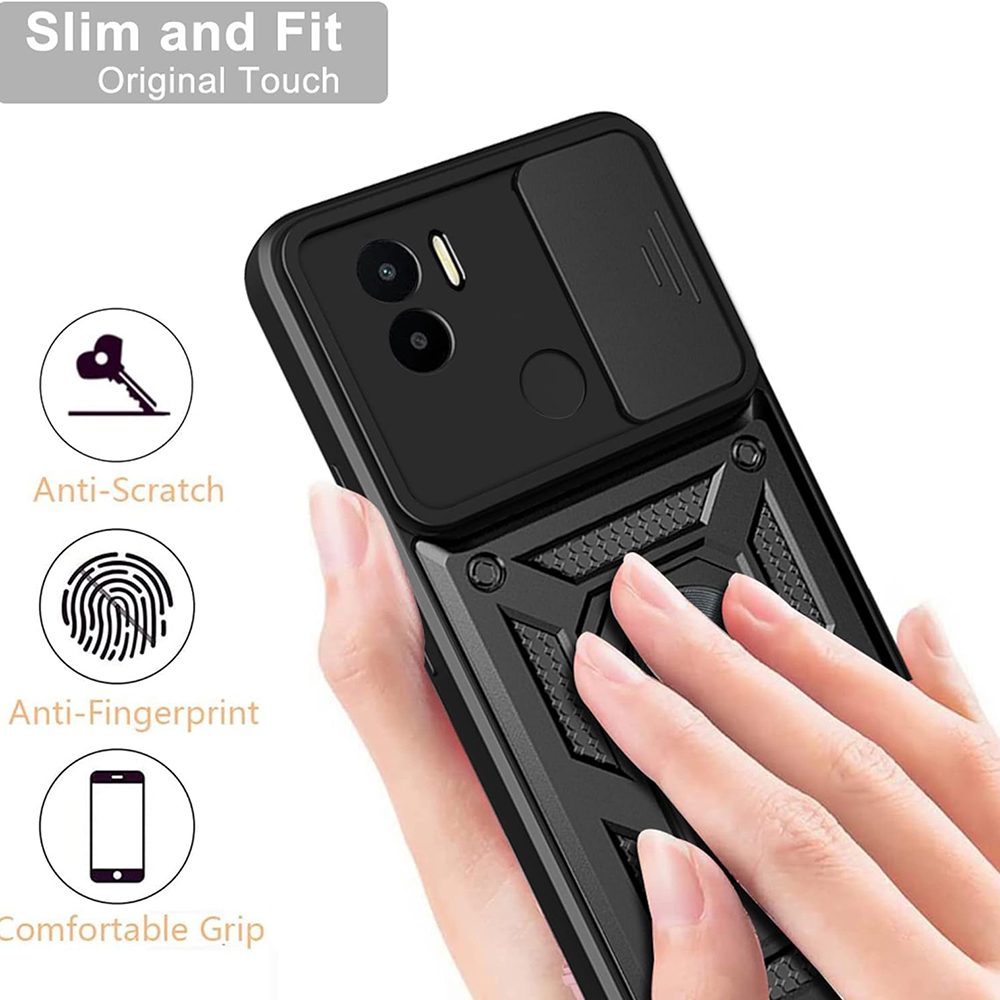 Techsuit CamShield, Xiaomi Redmi A1+ / A2+, črno