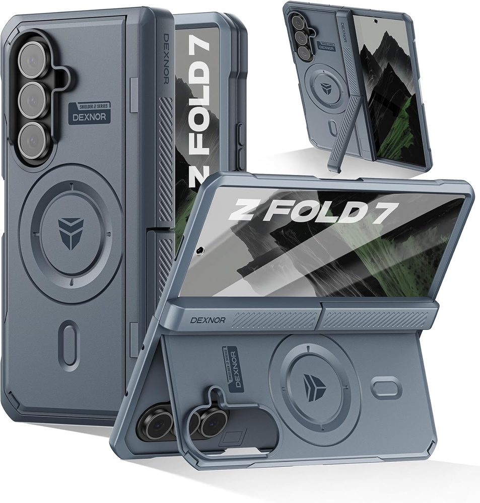 Dexnor MagSafe Kickstand obal Samsung Galaxy Z Fold 7, modrý