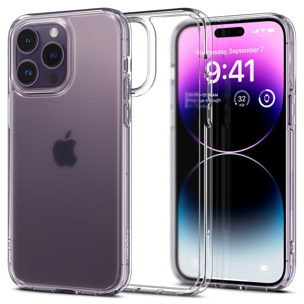 Spigen Ultra hybrid kryt na mobil, iPhone 14 Pro Max, frost clear