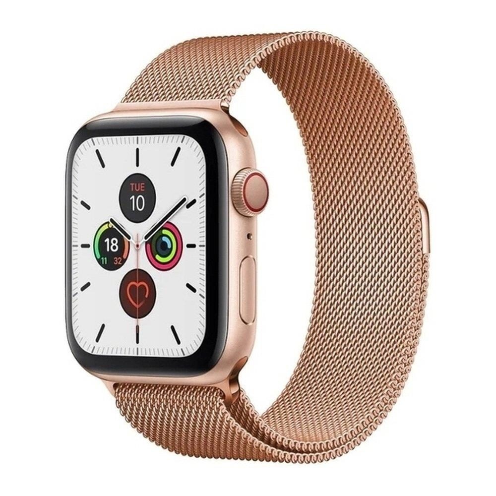 Magnetic Strap řemínek Pro Apple Watch 6 / 5 / 4 / 3 / 2 / SE (44mm / 42mm), Růžový