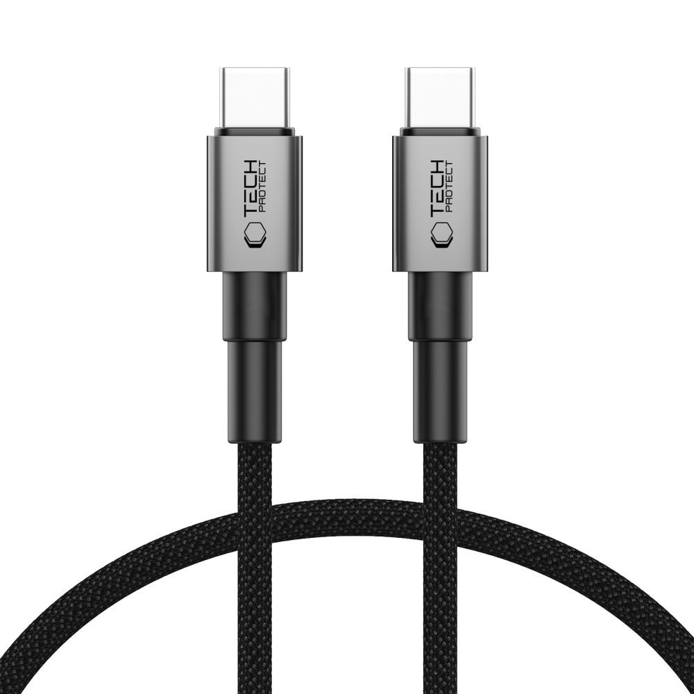 Levně Tech-Protect UltraBoost DNA kabel USB-C, PD60W/3A, 0,25m, šedý