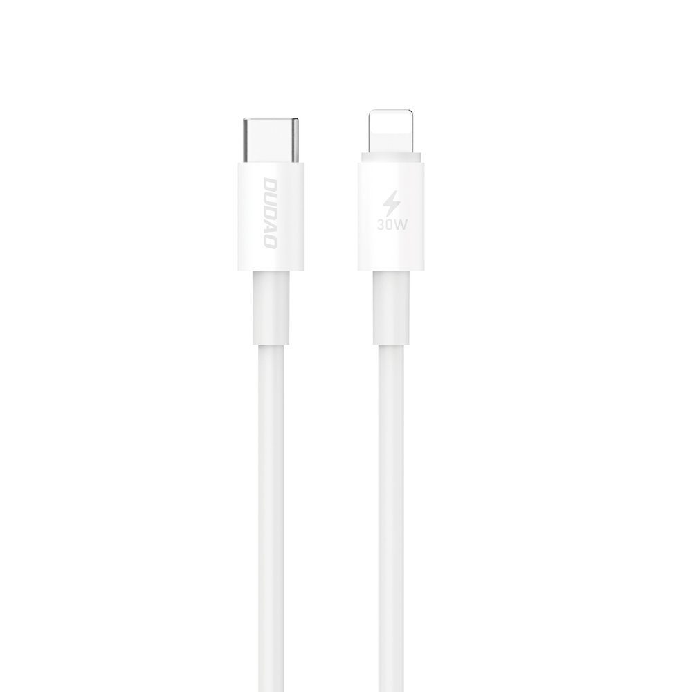 Dudao USB-C- Lightning, 30W, PD, 1m, Bílý