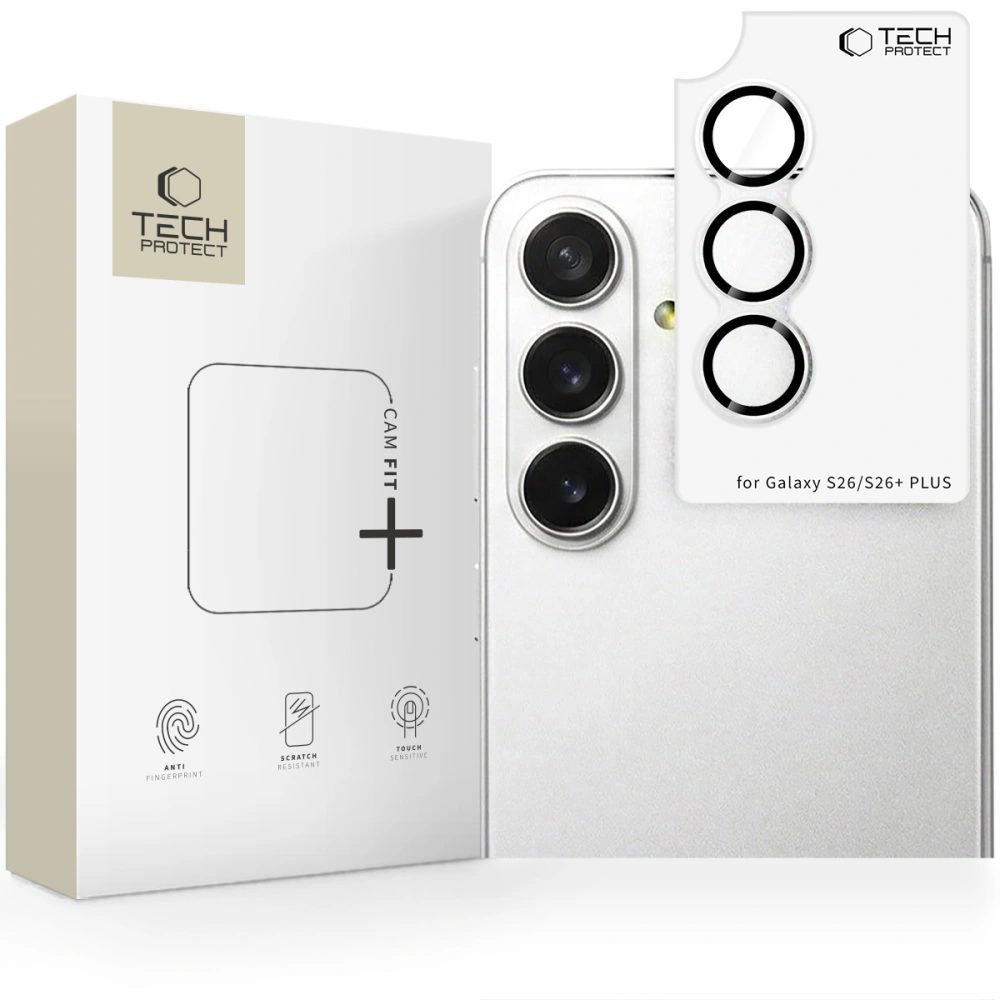 Levně Tech-Protect Camring Fit+, sklíčko pro čočku fotoaparátu, Samsung Galaxy S26 / S26 Plus, průhledné