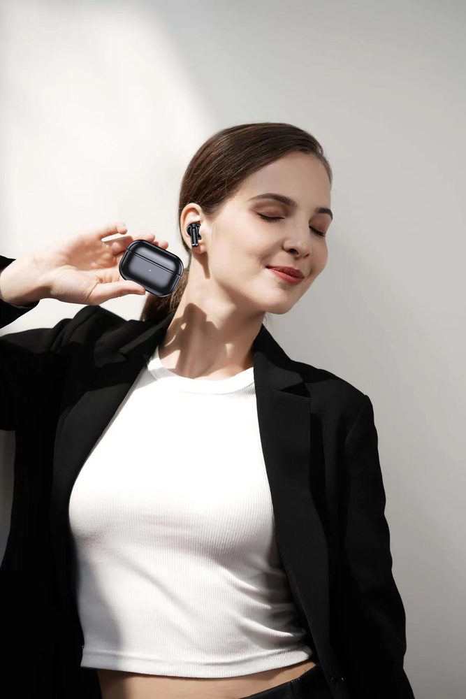 Swissten MiniPODS TWS Vezeték Nélküli Bluetooth Fejhallgató, Fekete Színben