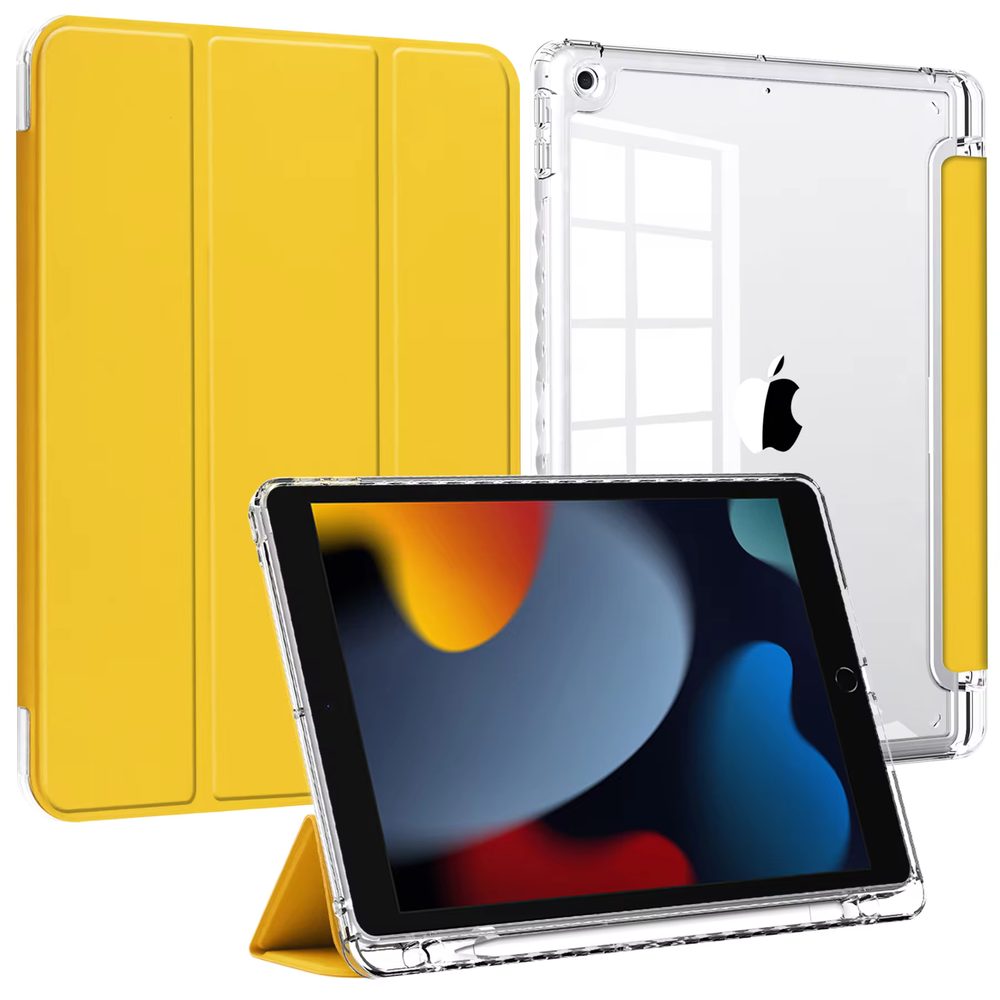 JP Tab case transparent pouzdro na tablet, iPad 10.2, 2019 / 2020 / 2021 (iPad 7 / 8 / 9), žluté