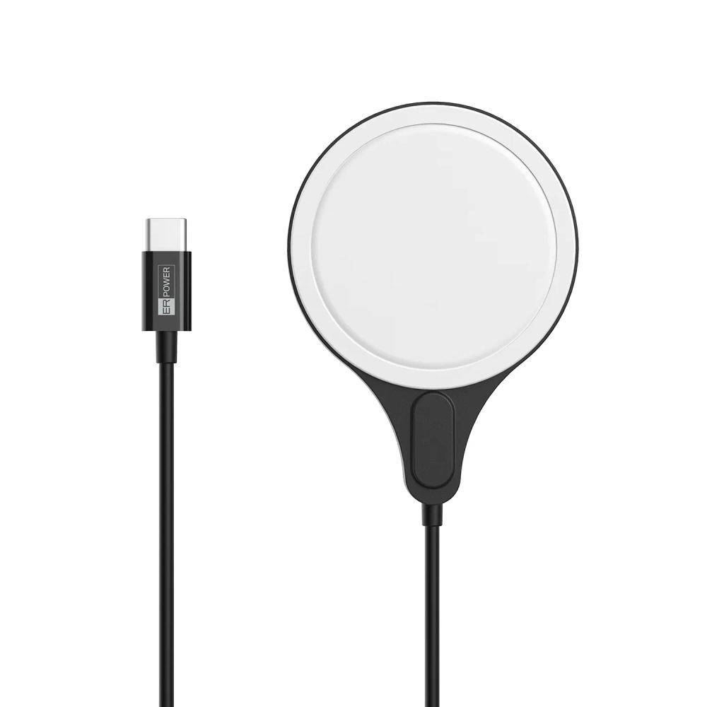 Încărcător auto ER POWER MagSafe, 15 W, negru