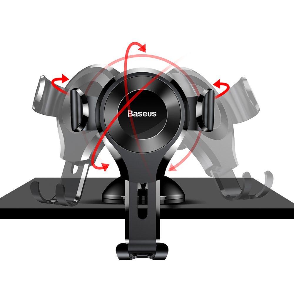 Baseus Osculum Gravity Car Mount, Műszerfal Szélvédő Telefon Tartó, Fekete (SUYL-XP01)