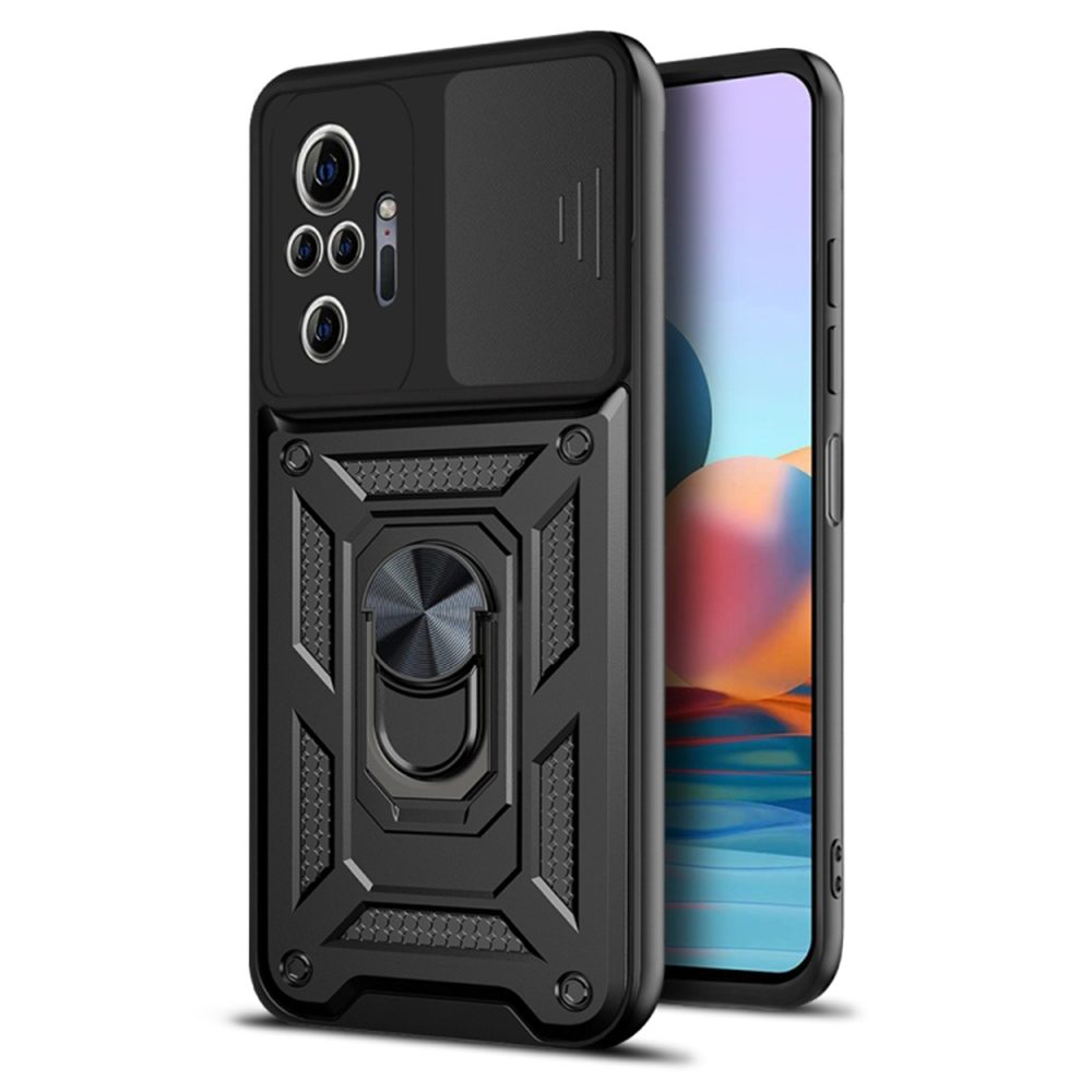 Techsuit CamShield, Xiaomi Redmi Note 10 Pro / Note 10 Pro Max, fekete