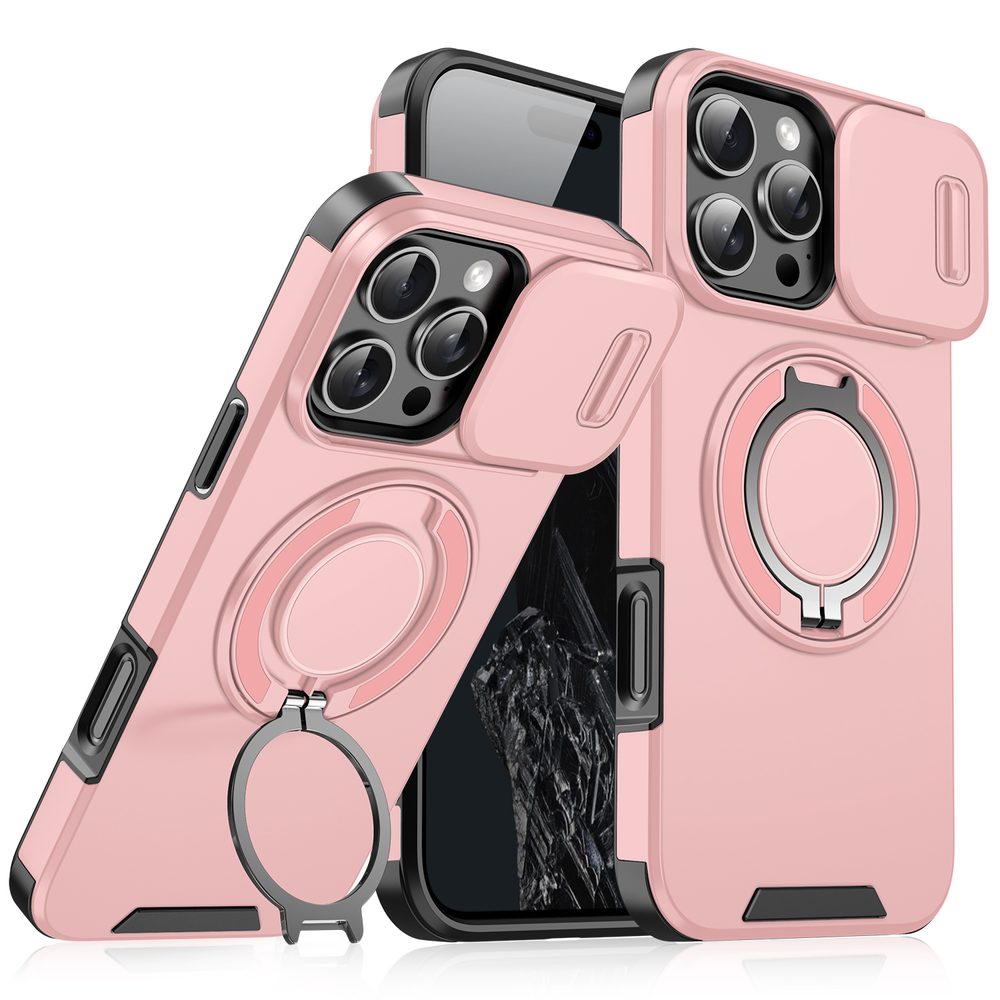 Camslide Stand obal, iPhone 16 Pro Max, ružový