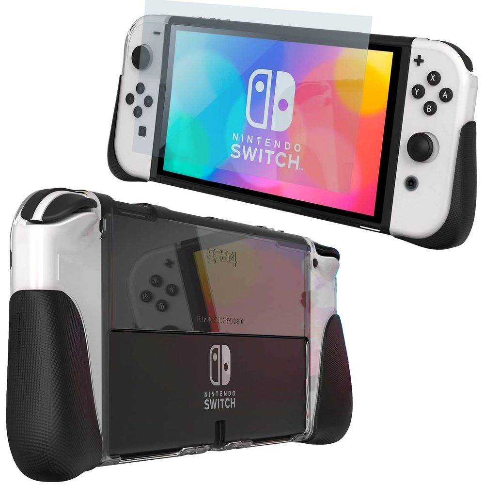 GEAR4 D3O Kita Grip 360 pouzdro, Nintendo Switch Lite, průhledné