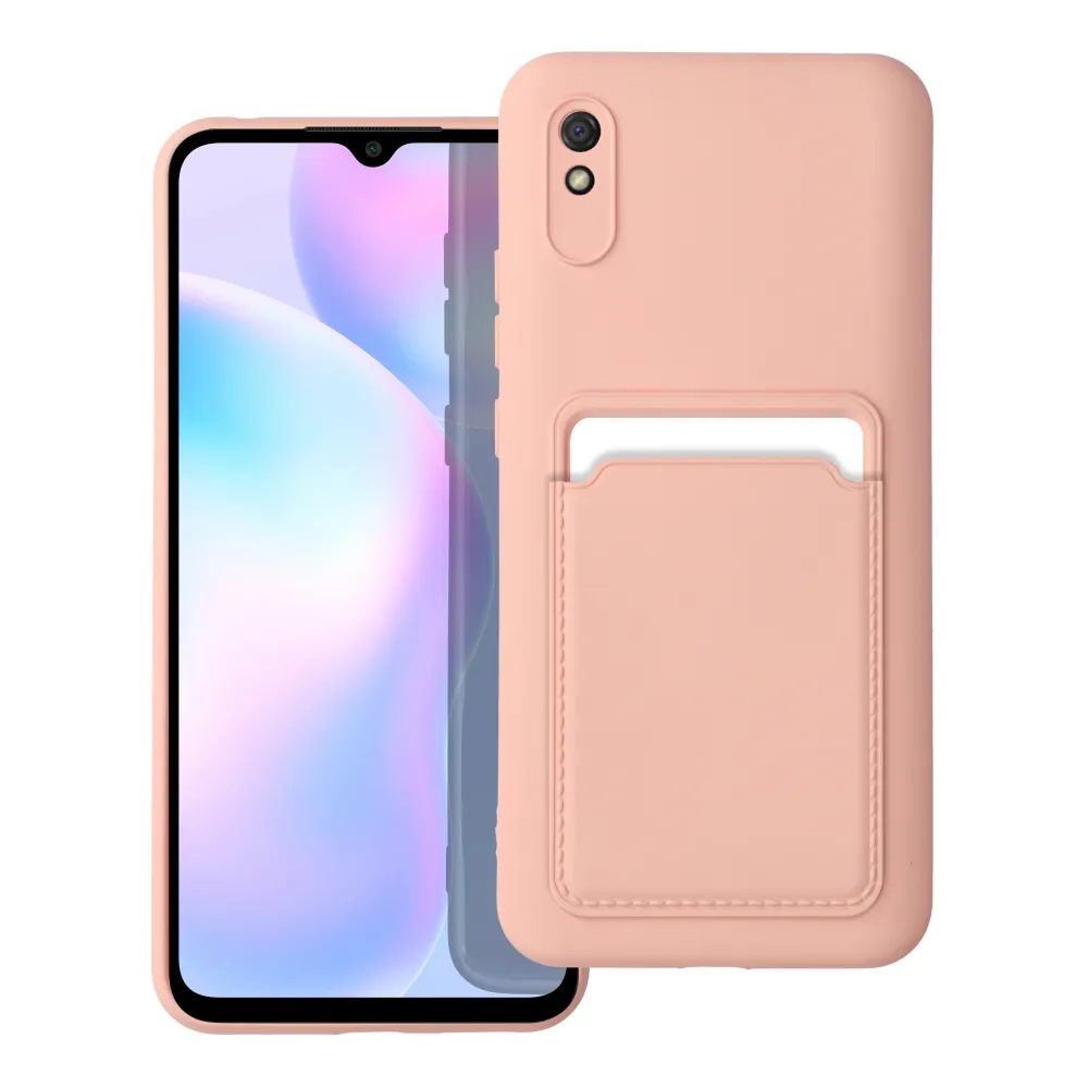 Card Case Tok, Xiaomi Redmi 9A / 9AT, Rózsaszín