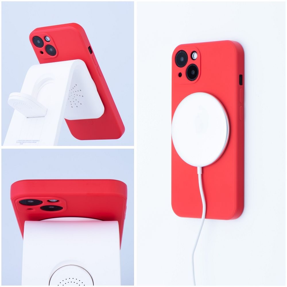 Silicone Mag Cover Maska, IPhone 14, Crvena