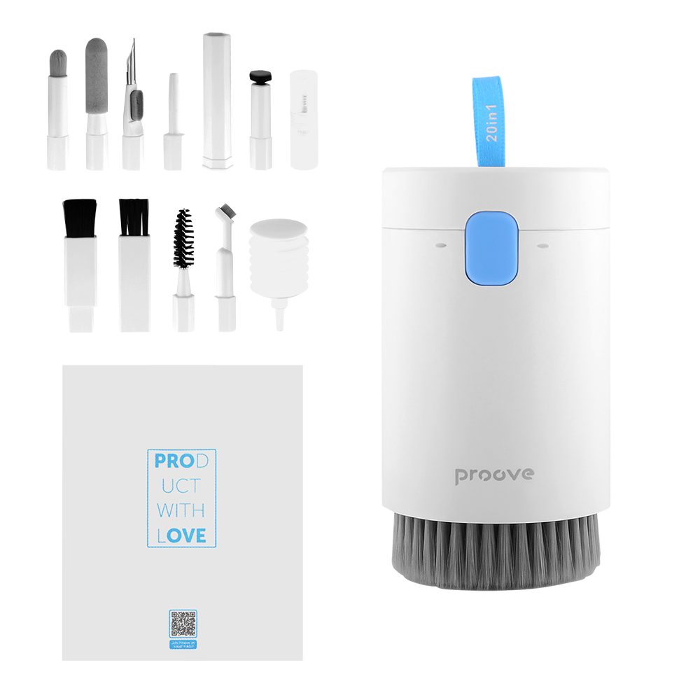 Levně Proove Multifunkční čisticí sada 20v1, bílá