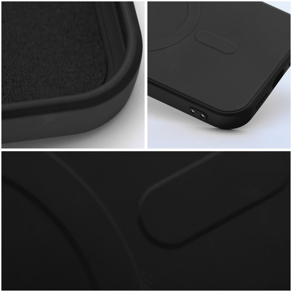 Silicone Mag Cover Husă, IPhone 14 Pro, Negru