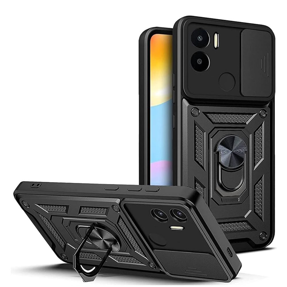 Techsuit CamShield, Xiaomi Redmi A1+ / A2+, Crna