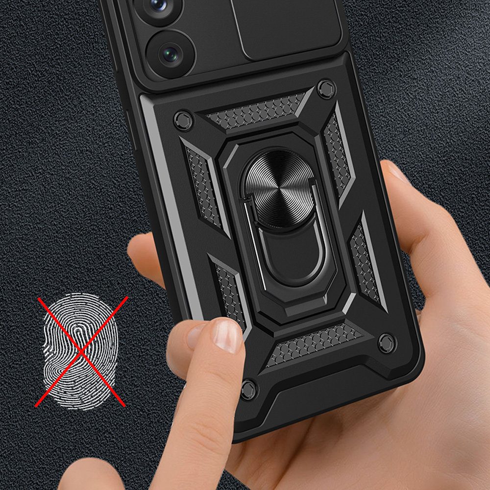 Hybrid Armor Camshield, Samsung Galaxy A14, čierne